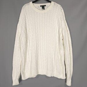 Consensus Sportwear Sweater XL UNITED‎ KINGDOM🇬🇧MADE Men's Cable Knit Cotton